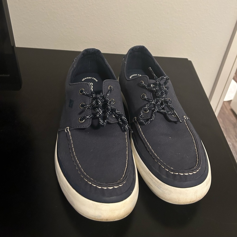 Blue Sperry shoes